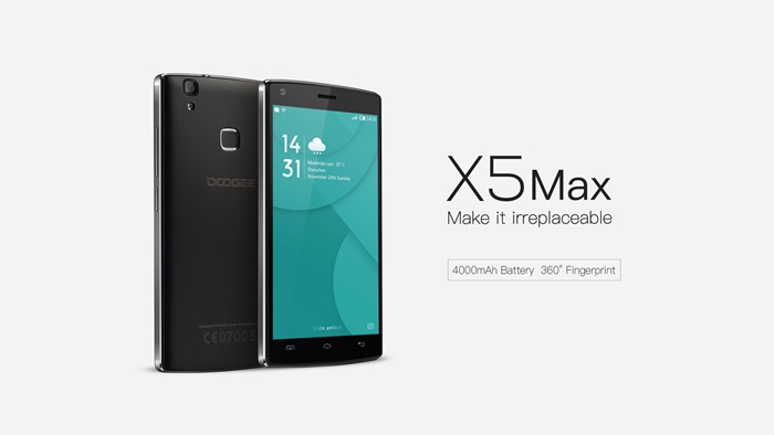 DOOGEE X5max featuring 4000mAh battery coming soon on 20 May in Malaysia