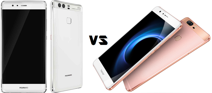 Comparison: What's the difference between the Huawei P9 and the Huawei Honor V8?