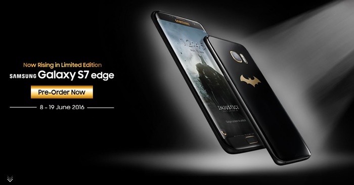 Samsung opening pre-orders for the Batman-themed Galaxy S7 Edge Injustice Edition in...Indonesia.