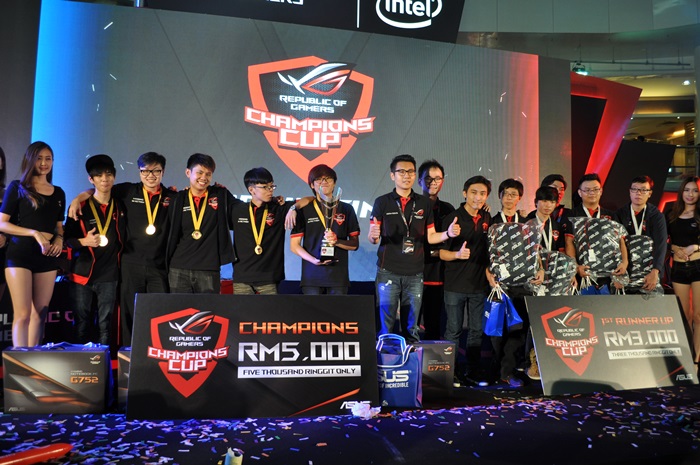 MIA clinched the title in ASUS ROG's first ever eSports Champions Cup Finals tournament
