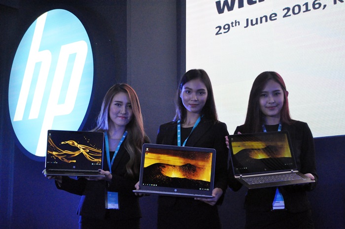 HP's new range of computing and print products display the "Reinvention of Today"