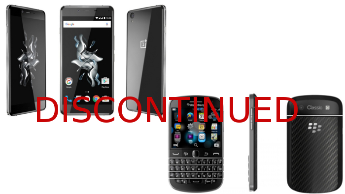 OnePlus X and BlackBerry Classic officially discontinued