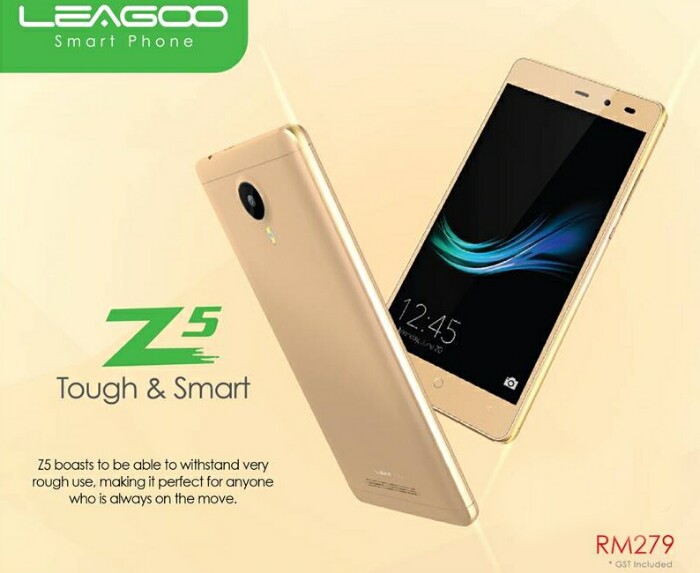 The LEAGOO Z5 is another shock resistant smartphone for just RM279 + 5-inch display