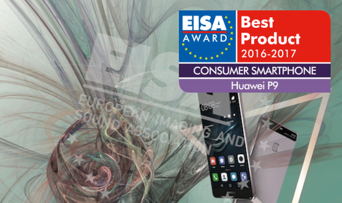 Huawei wins EISA award as European Consumer Smartphone 2016-17 for the 4th time with Huawei P9