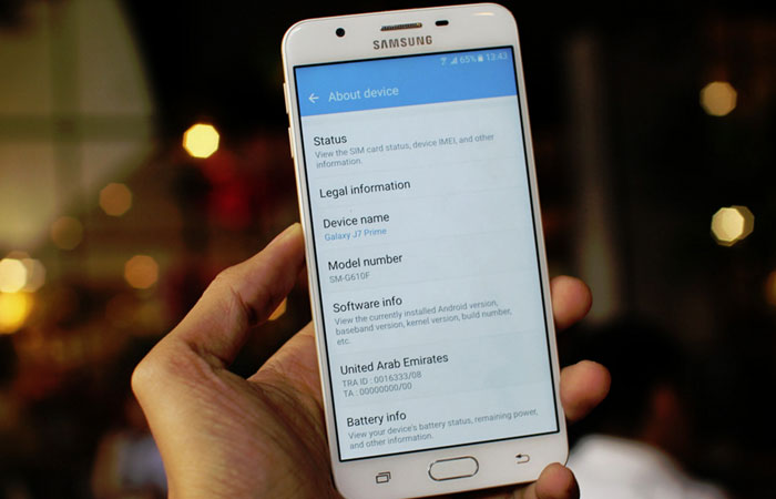 samsung galaxy j7 prime ram and storage