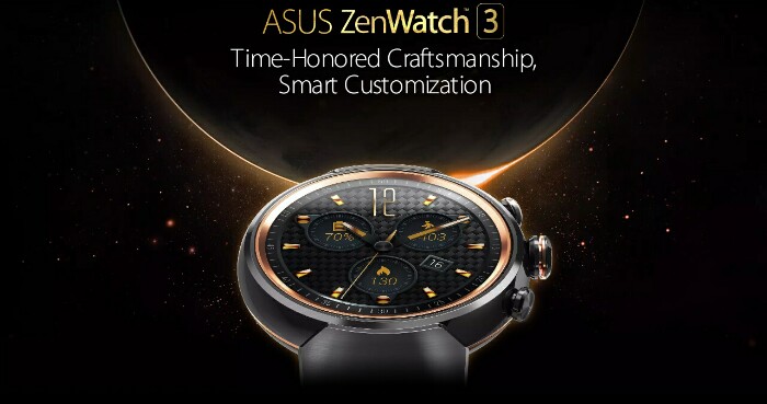 Stainless steel ASUS ZenWatch 3 announced with round face for about RM1046