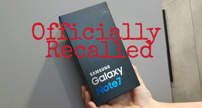 Samsung Malaysia puts customer safety first and officially recall Galaxy Note 7, will replace yours for free