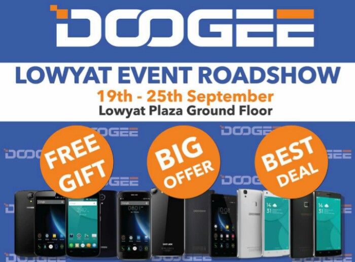 Go get some big deals with Doogee at Lowyat Plaza this weekend