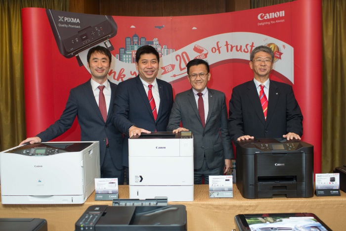 New Canon printers launched, as the company celebrates 20 years as the number one printer in Malaysia