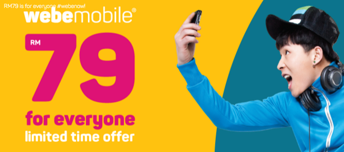 Get unlimited webe mobile for RM79 even if you're not a TM or P1 customer or using a Webe certified phone