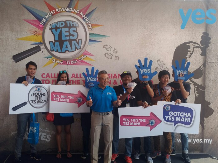 Win from RM50000 if you manage to find the Yes Man with Yes