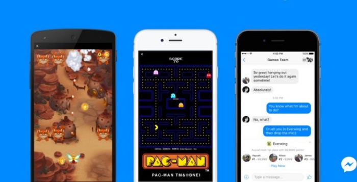 Facebook Messenger updates comes with Pacman and other classic games