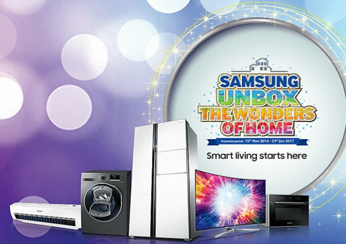 Samsung unboxes wonders of the home for gifts and promos this holiday season