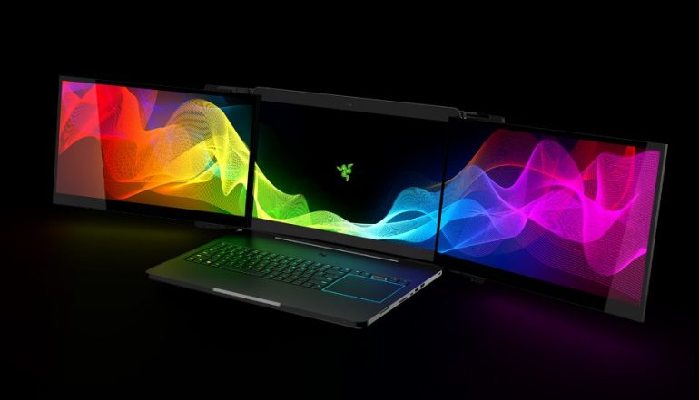 Razer announces Project Valerie – a 12k-resolution, triple display gaming laptop