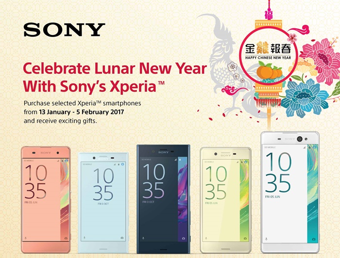 Get free gifts from Sony Mobile's Chinese New Year promotion sale