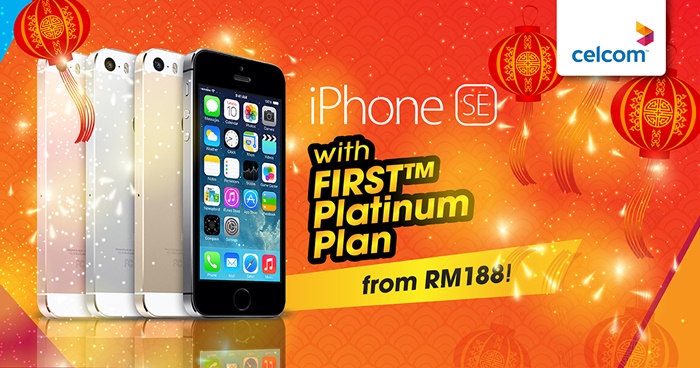 Celcom's iPhone SE promotion is now as low as RM188, huat ah!