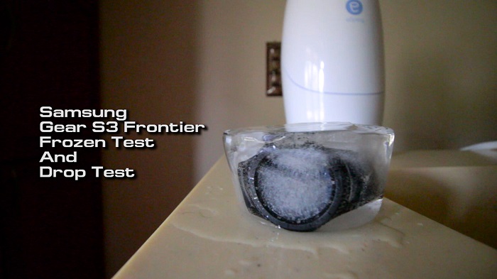 Samsung Gear S3 Frontier Frozen Drop Test Technave