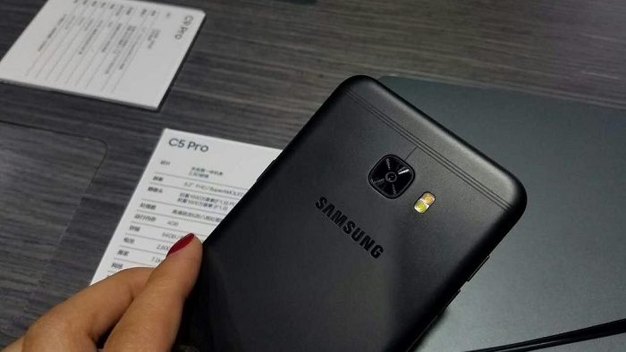 The Samsung Galaxy C5 Pro, spotted at Samsung Forum 2017