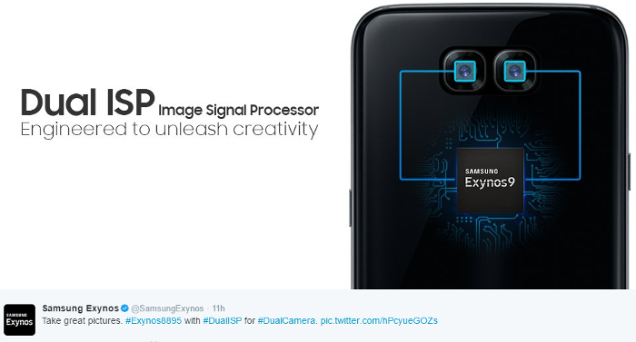 Rumours: Exynos 9 teaser hints that the Samsung Galaxy S8, S8 Plus or Note 8 may have a dual rear camera?