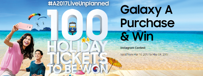 Win a YOLO trip with your Samsung Galaxy A (2017) and Live Unplanned!
