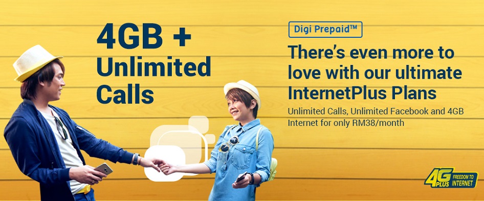 Digi now offers the cheapest unlimited calls plan with its new InternetPlus Prepaid