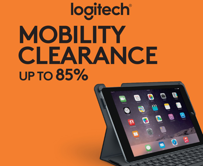 Logitech Malaysia online clearance sale offers up to 85% discounts on Logitech tablet keyboards and cases