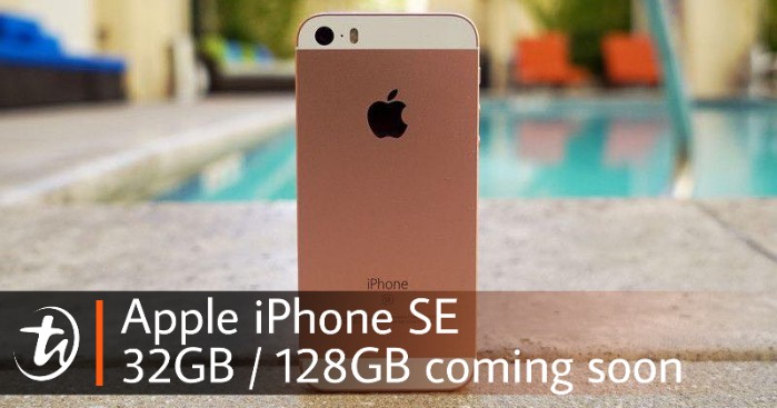The Apple iPhone SE now comes with 32GB and 128GB storage options from RM1949, available on Friday