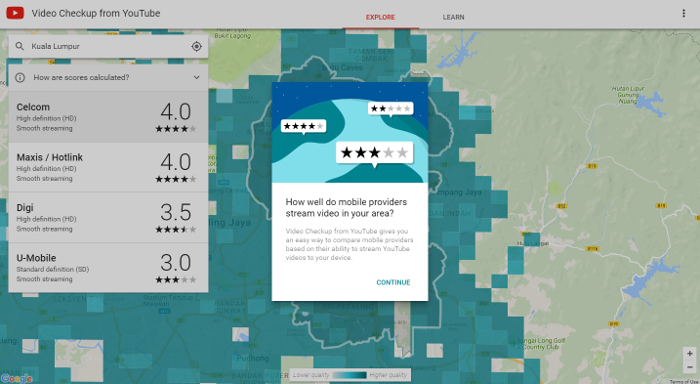 YouTube Video Checkup announced for Malaysia only, Celcom and Maxis score highest