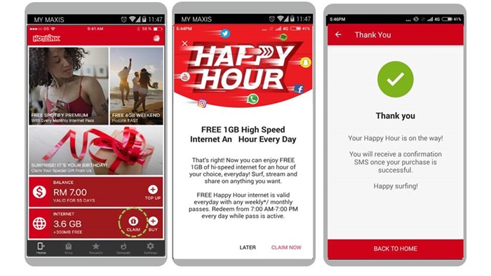 New Hotlink Happy Hour offering customers 1 hour of free ...