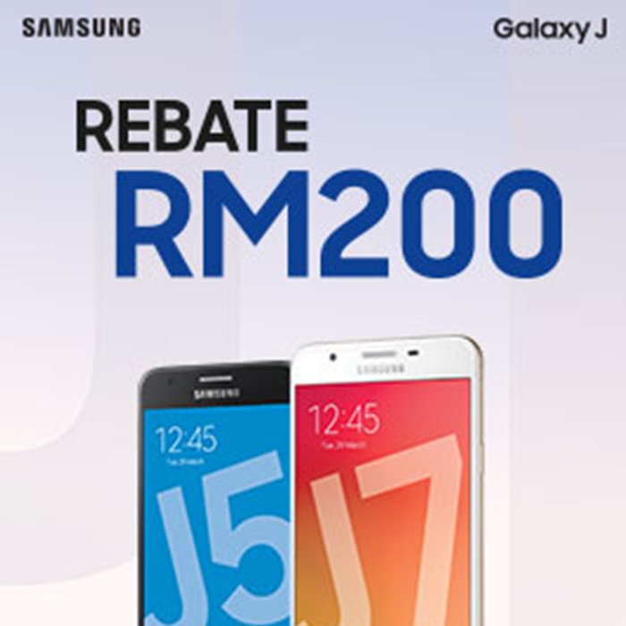 Trade in and get a RM200 rebate from Samsung Galaxy J7 Prime or Galaxy J5 Prime
