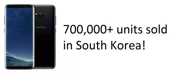 Samsung Galaxy S8 and S8+ pre-order passed 700,000 units in South Korea