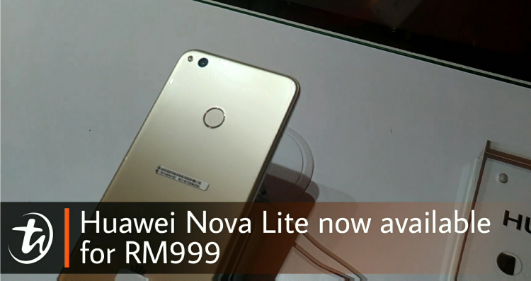 The Huawei Nova lite is available in Malaysia for RM999 in either black or gold