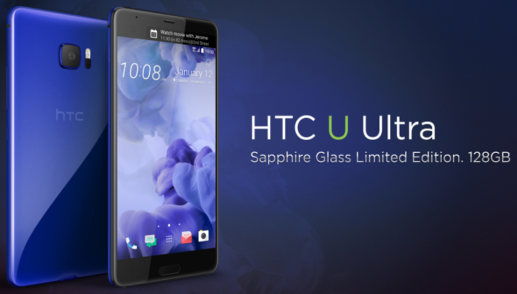 HTC U Ultra Sapphire Glass Limited Edition now available in Malaysia with 128GB storage for RM2999
