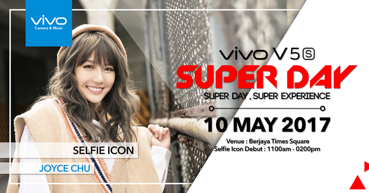 A Superday with Joyce Chu tomorrow and a "Fly to Maldives Lucky Draw" contest announced by vivo Malaysia