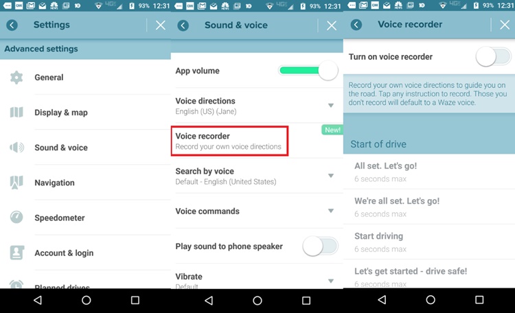 different voices for waze app