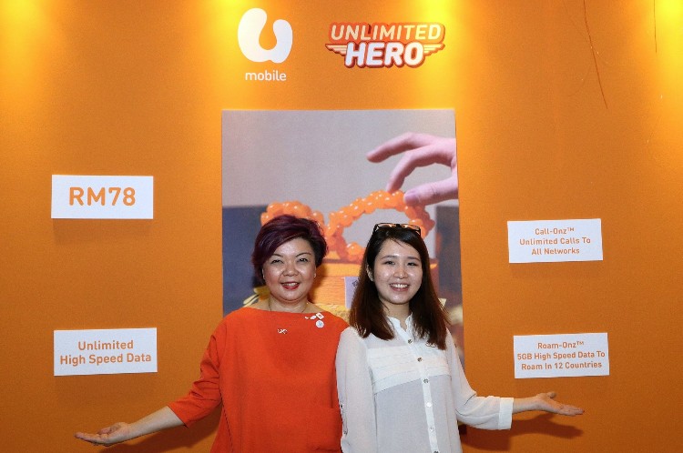 U Mobile announces Unlimited HERO Postpaid P78 for RM78 a month and new Roam-Onz