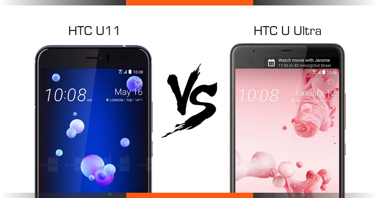 Comparison: HTC U 11 or the HTC U Ultra, a closer look
