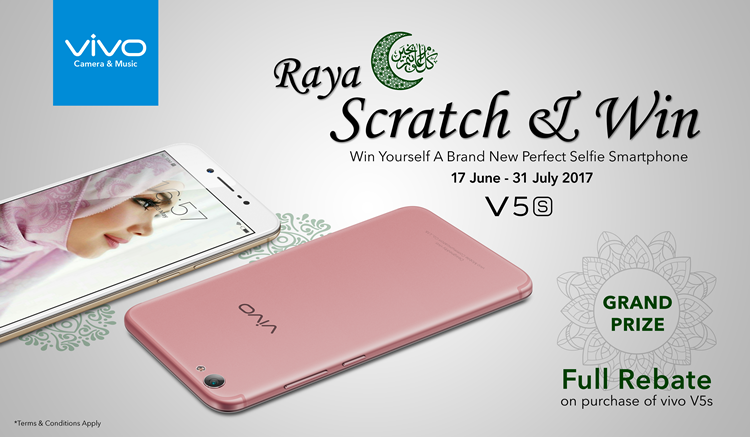 vivo Malaysia announces Heboh Raya Deal for customers to win a free vivo V5s smartphone