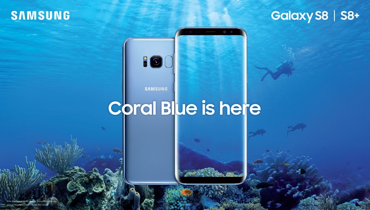 samsung s8 plus blue colour