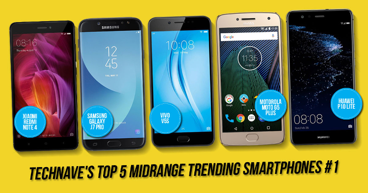 TechNave's Top 5 Midrange Trending Smartphones #1