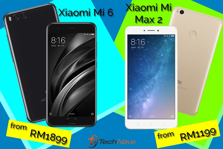 Xiaomi Mi Max 2 and Mi 6 pre-order link spotted on Lazada Malaysia for RM1199 and RM1899 respectively