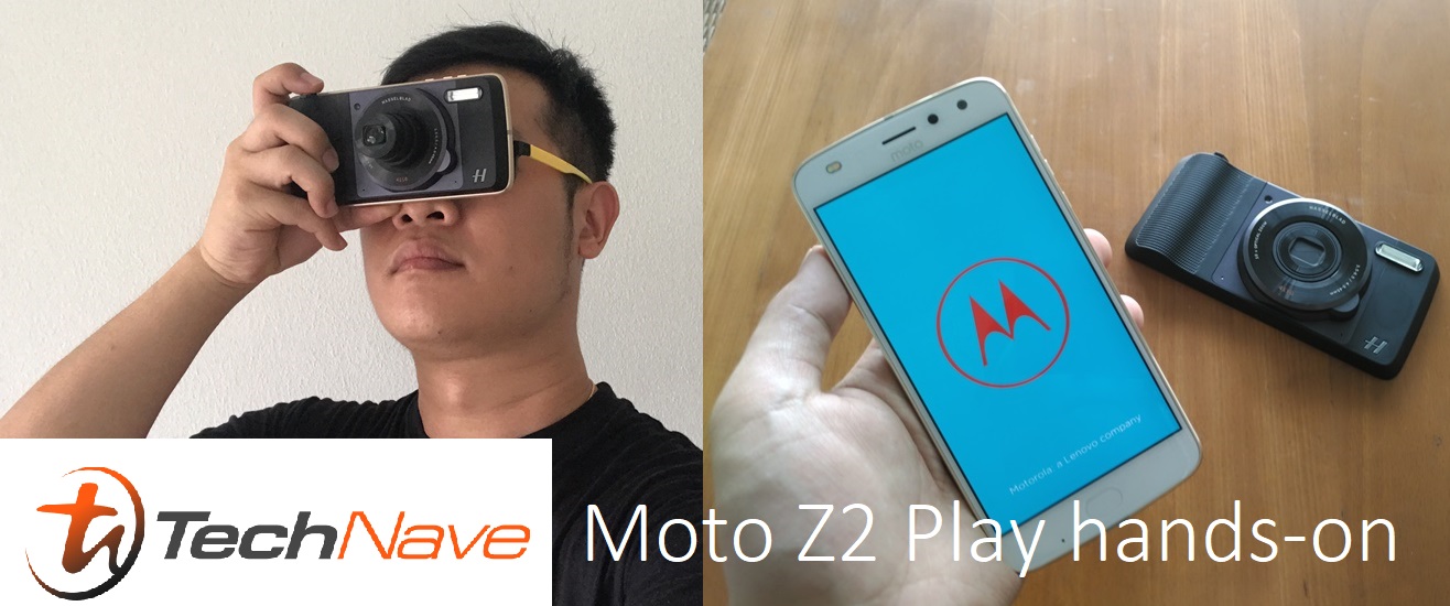 Motorola Moto Z2 Play + Hasselblad Moto Mod hands-on video
