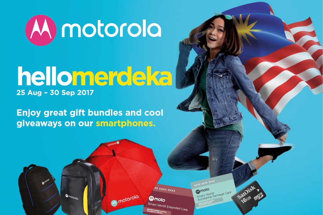 Sweet free gifts worth up to RM947 in Motorola & Lenovo Mobile's Merdeka Campaign