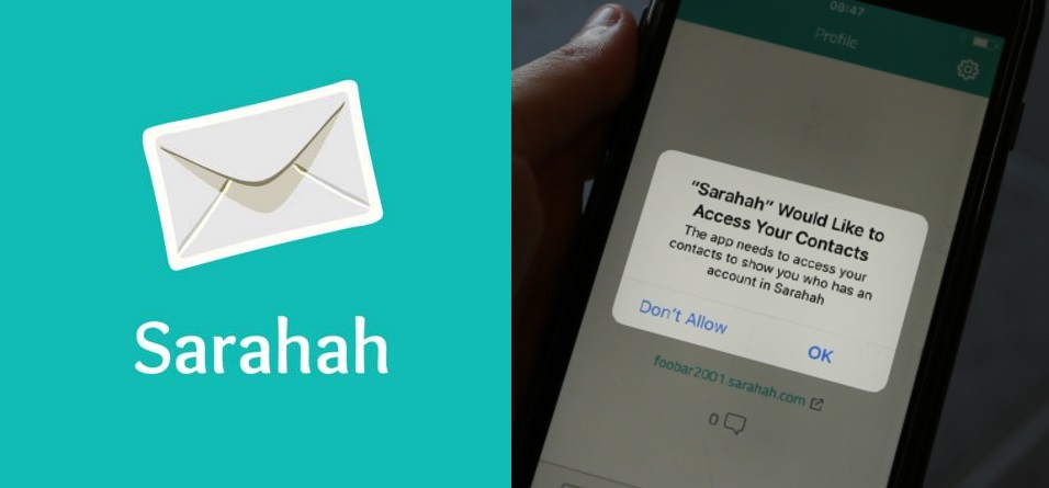 Sarahah app caught uploading your contacts silently to its server