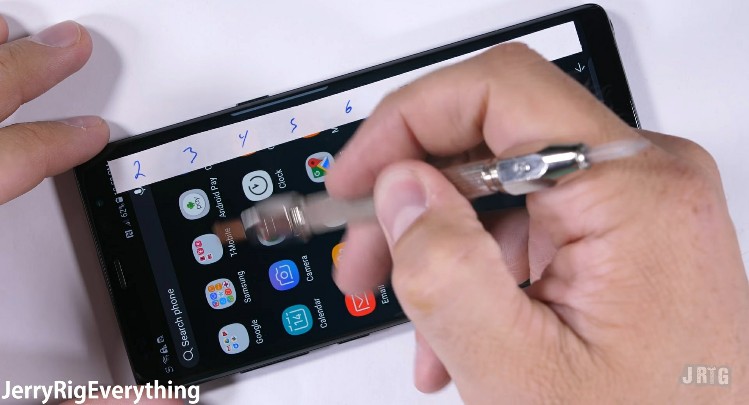 Samsung Galaxy Note 8 endures scratch, bend but not burn durability torture tests