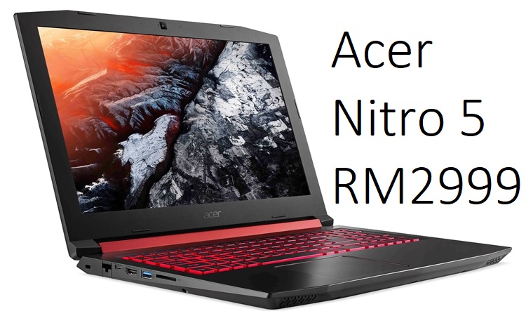 Acer Nitro 5 featuring AMD specs for RM2999 coming soon