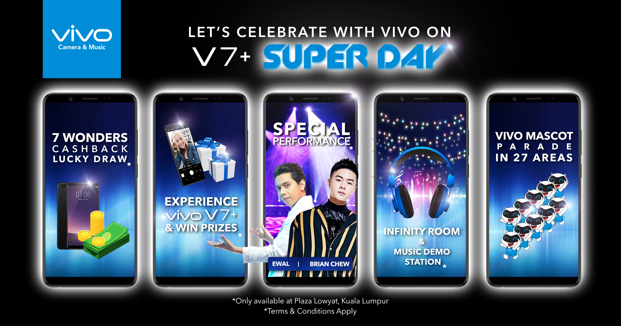 vivo Super Day launches today at Lowyat, offering free gifts and a first hand experience of vivo V7+