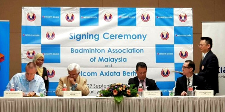 Celcom Axiata signs up as main sponsor for Badminton Association of
