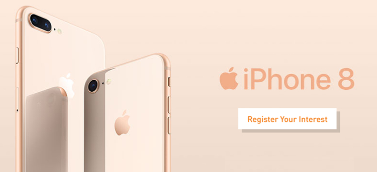 You can register your interest for the Apple iPhone 8 or iPhone 8 Plus with U Mobile