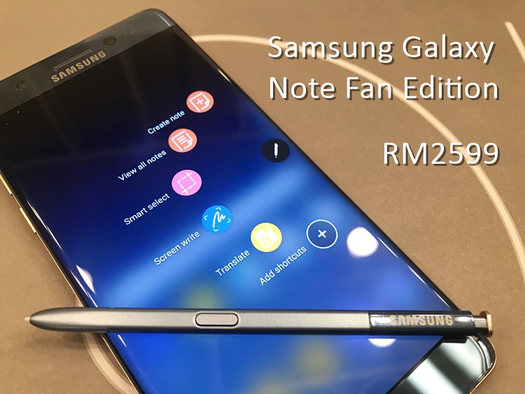 Samsung Galaxy Note Fan Edition coming soon on 25 October 2017 for RM2599
